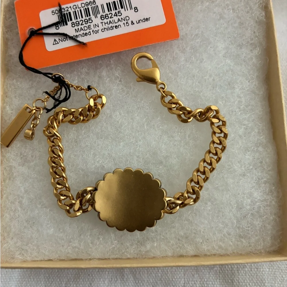 Kurt Geiger Gold Bracelet with Opal and Rainbow Gems - Picture 5 of 7